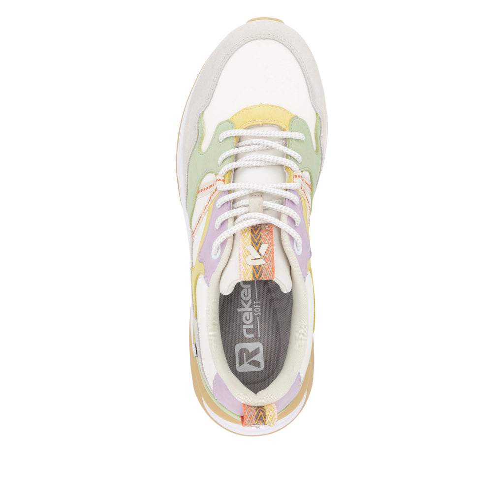 White Elasticated Shoes for Women | Rieker Sport W2501-81