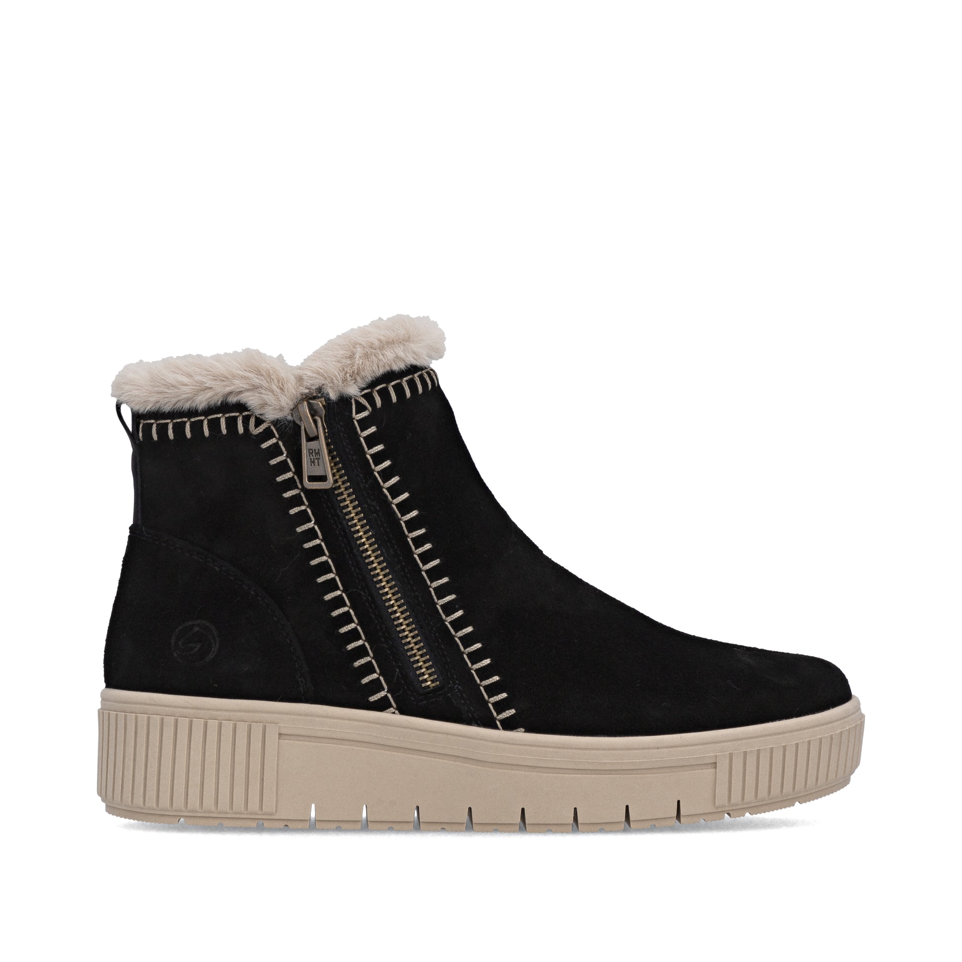 Black Zip Boots for Women | Remonte D3B70-03