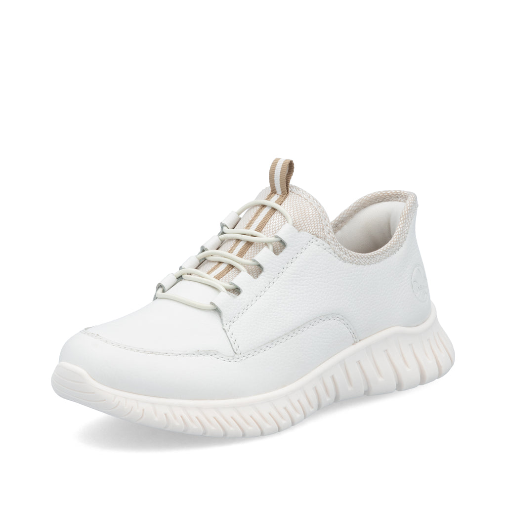 White Elasticated Shoes for Women | Rieker M5357-80