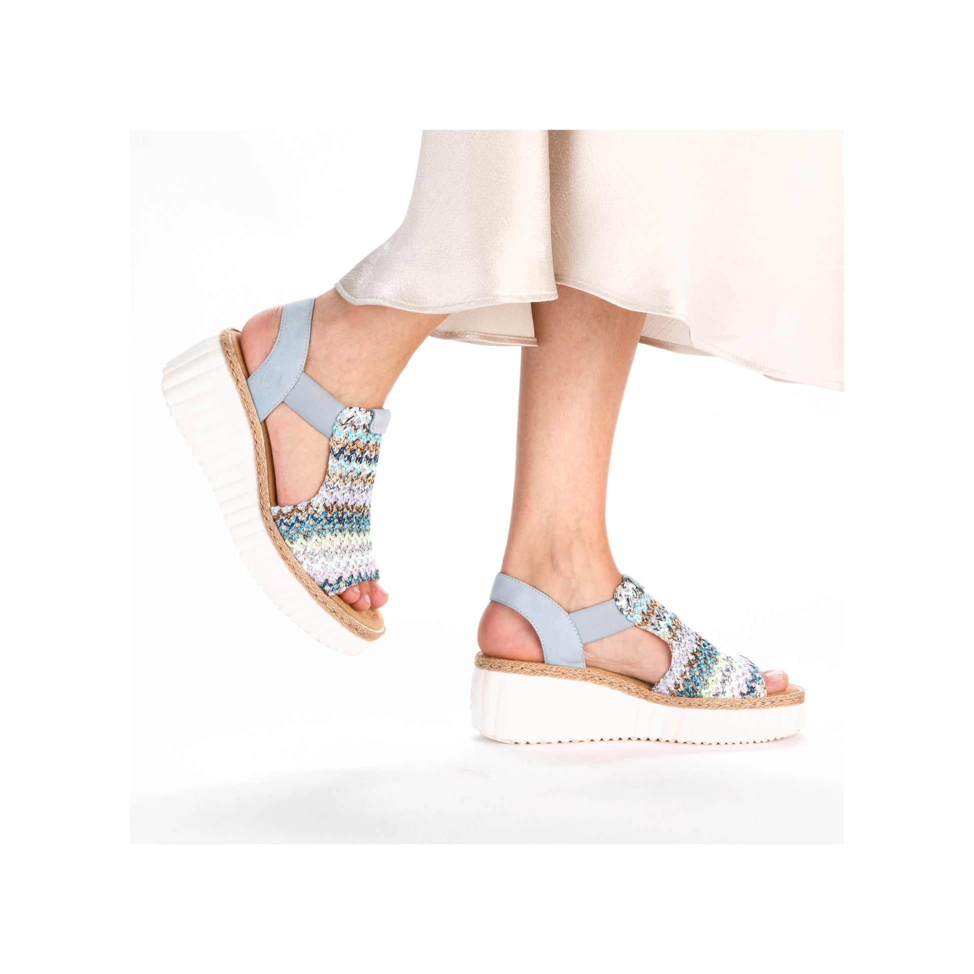 Multi Elasticated Sandals for Women | Rieker 69172-91