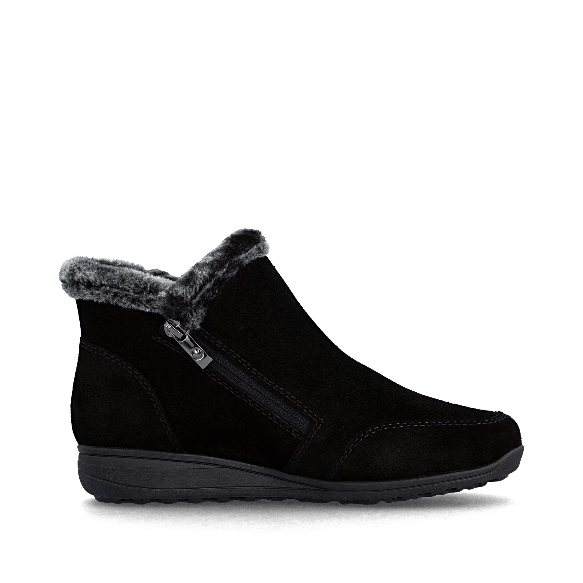 Black Zip Boots for Women | Rieker 47256-00