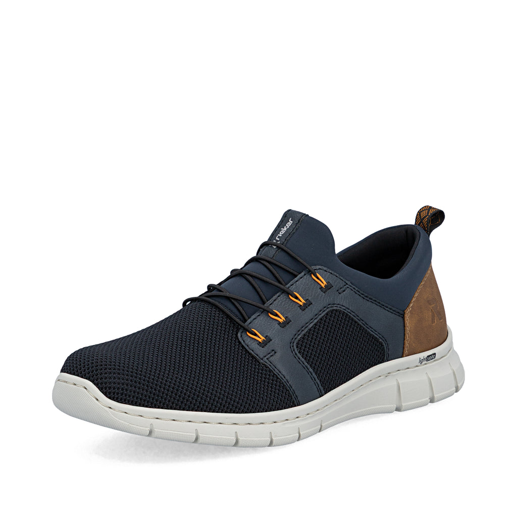 Blue Elasticated Shoes for Men | Rieker B7796-14
