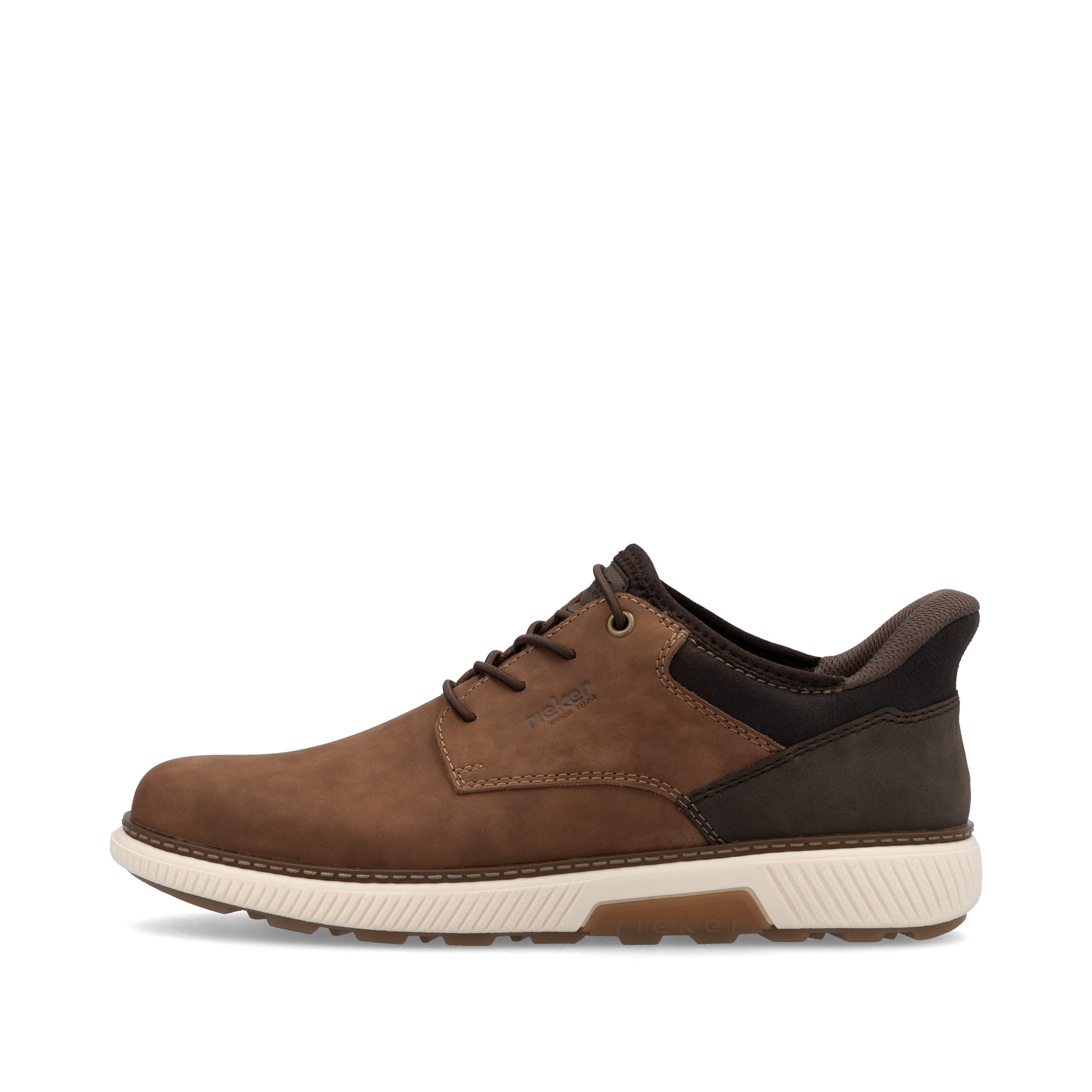 Brown Elasticated Shoes for Men | Rieker B3357-24