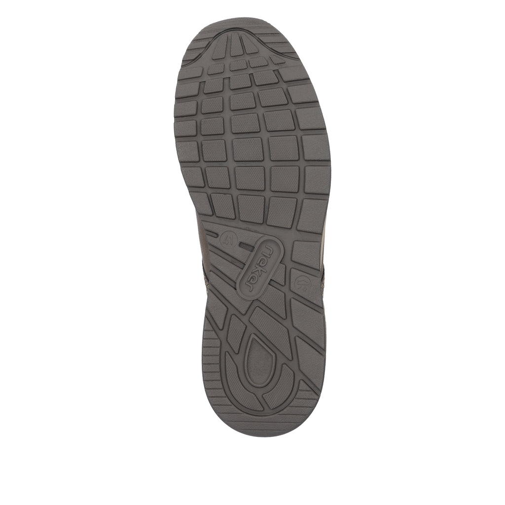 Brown Elasticated Shoes for Men | Rieker B1051-25
