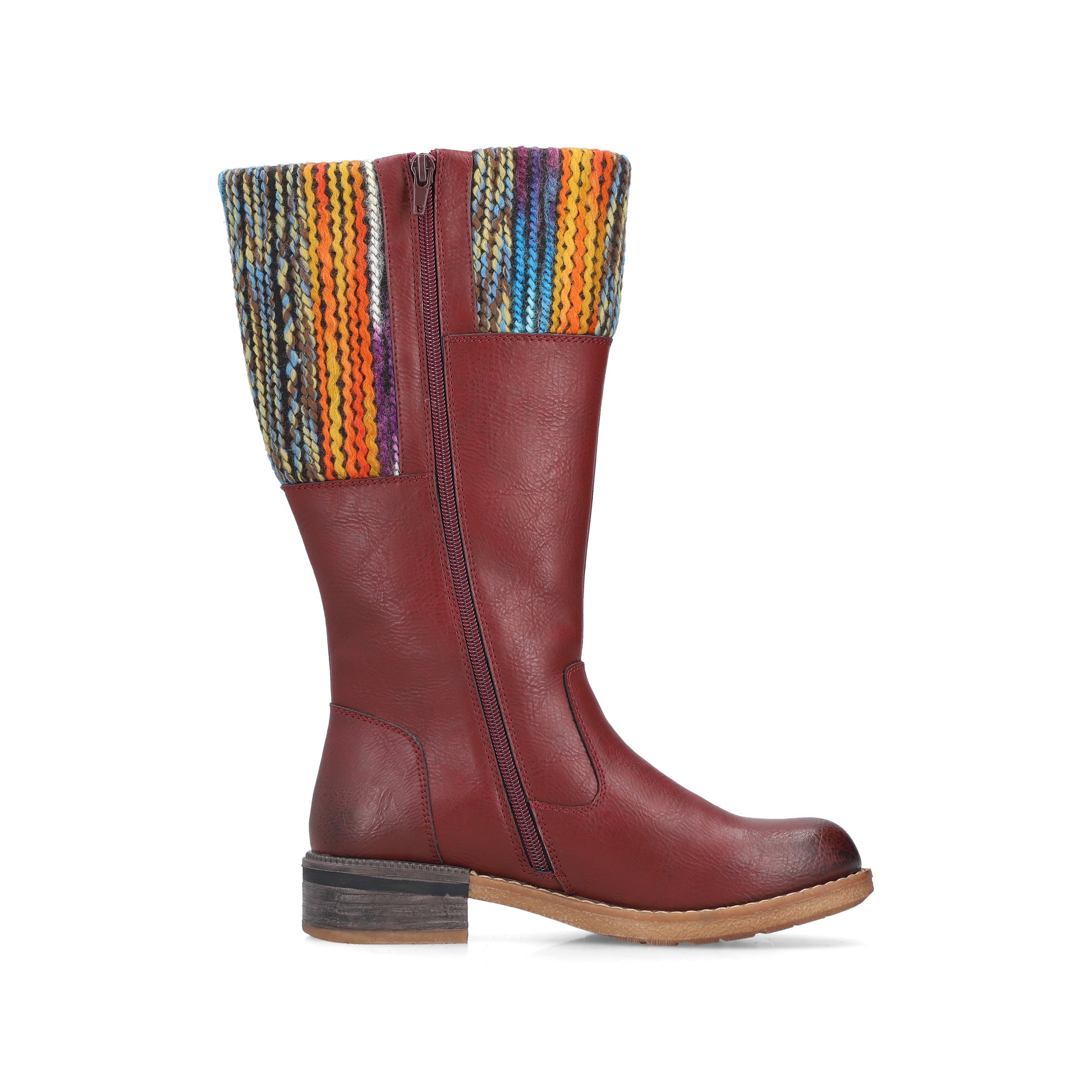 Red Zip Boots for Women | Rieker 94692-35