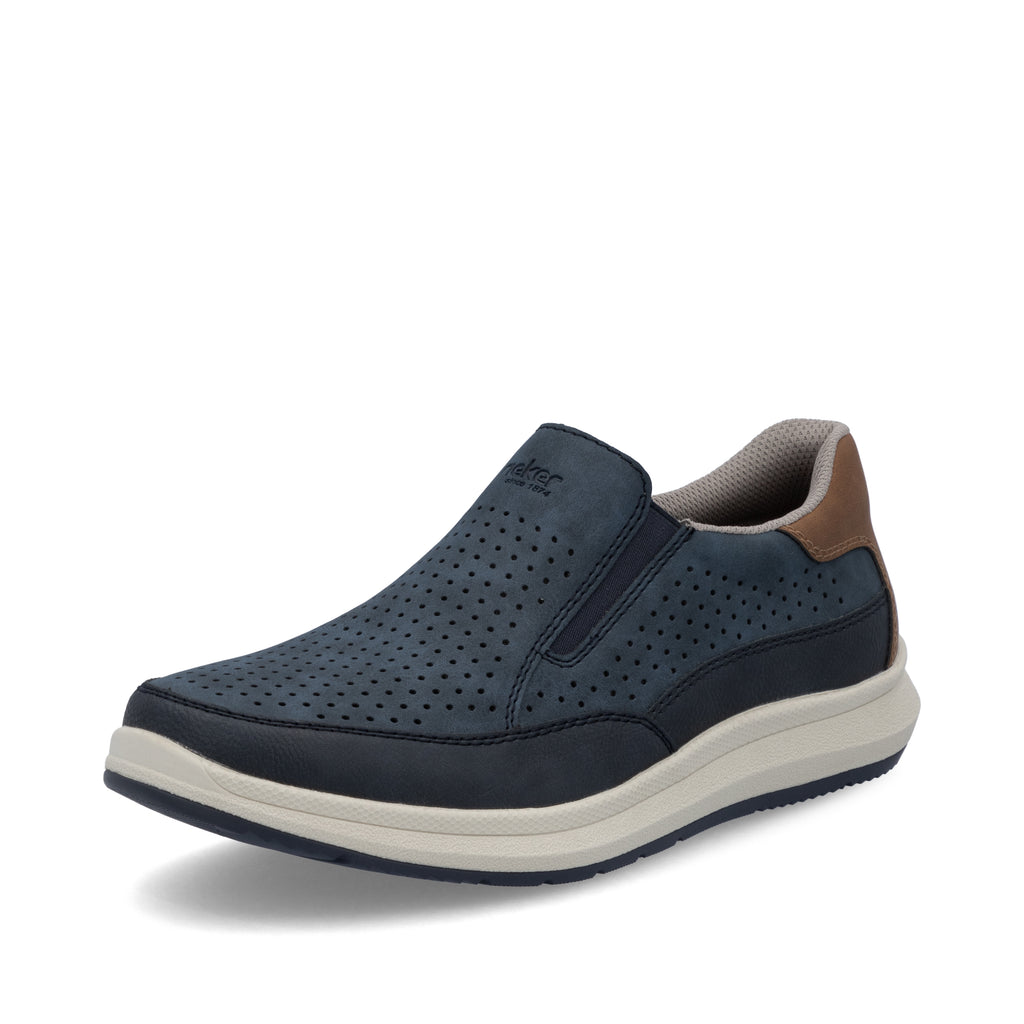 Blue Elasticated Shoes for Men | Rieker 16952-14