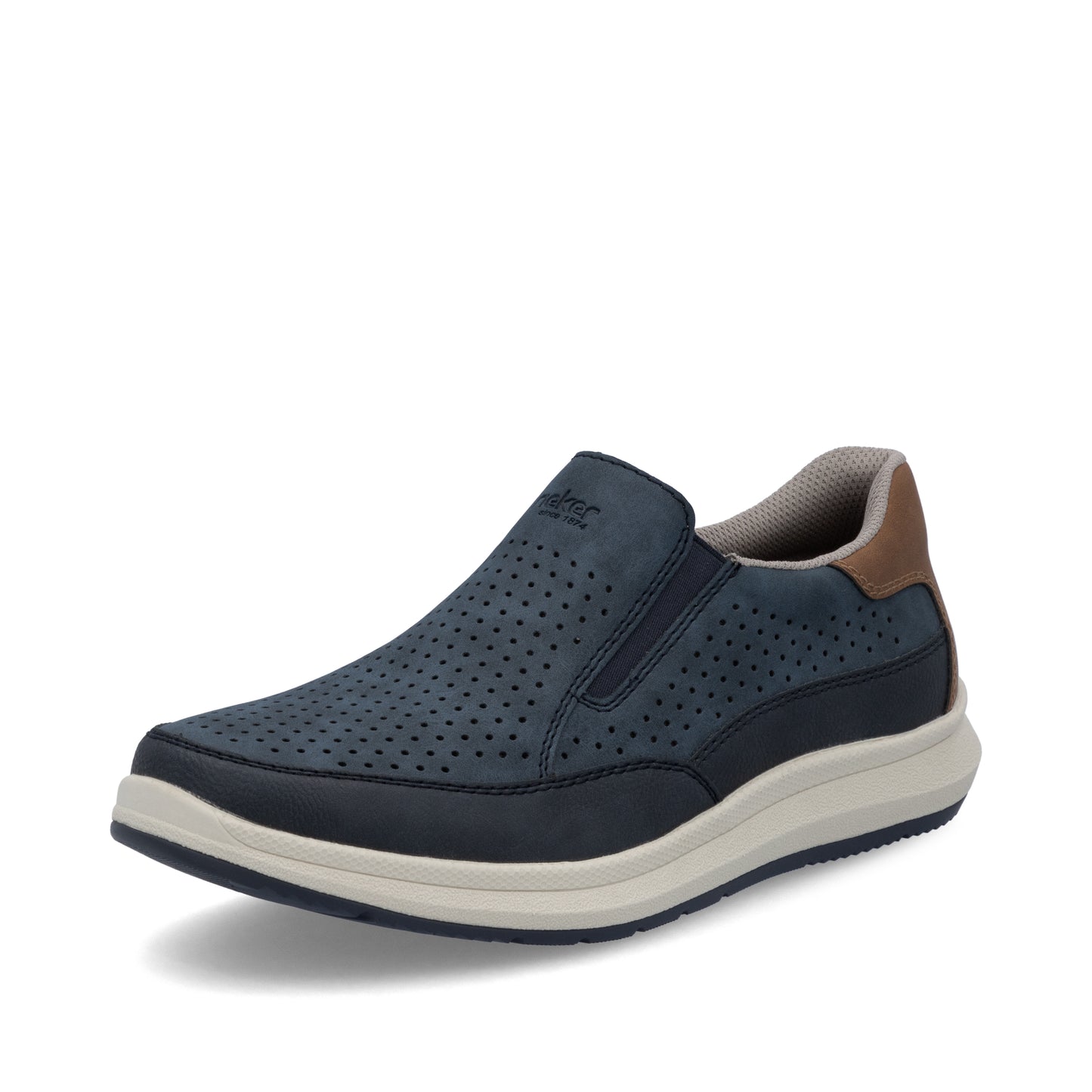 Rieker Men's Casual Slip-on Shoe - Blue | 16952-14