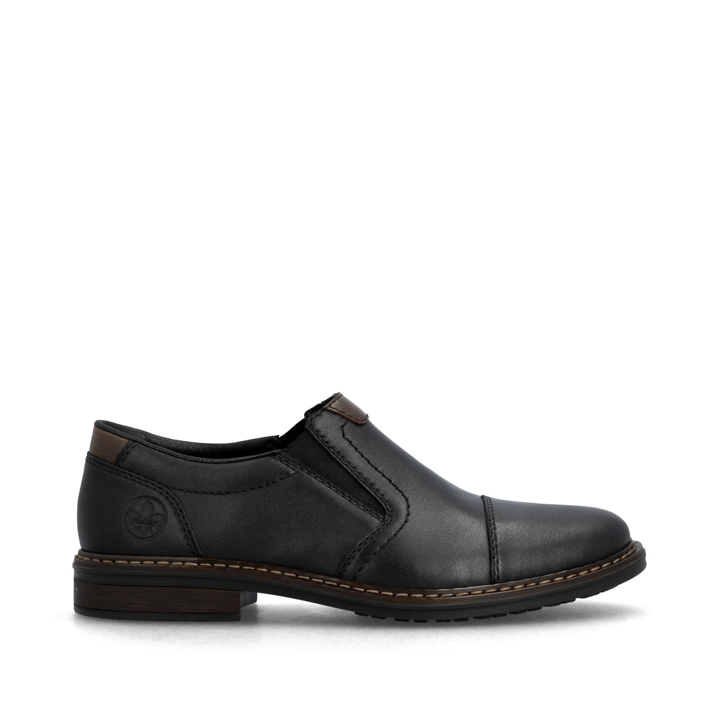 Black Elasticated Shoes for Men | Rieker 17659-00