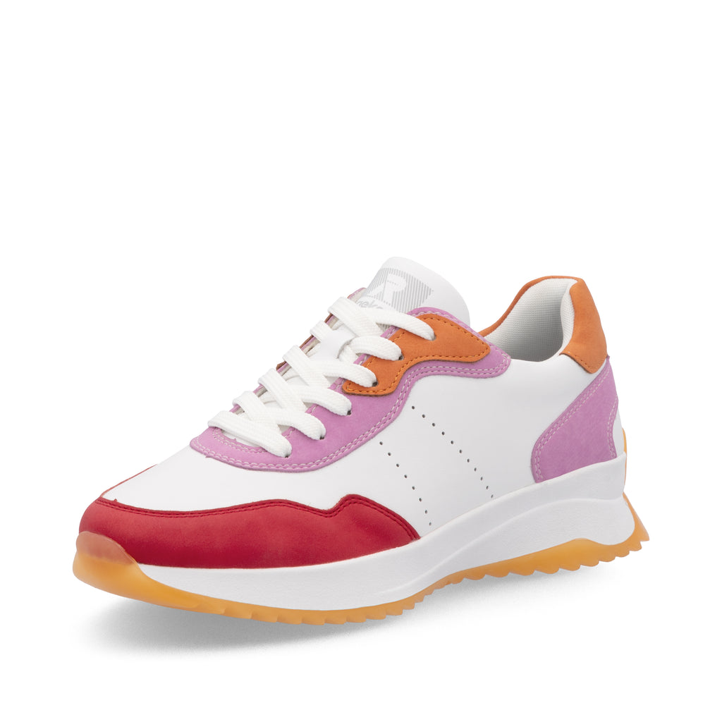 White Elasticated Shoes for Women | Rieker W1308-80