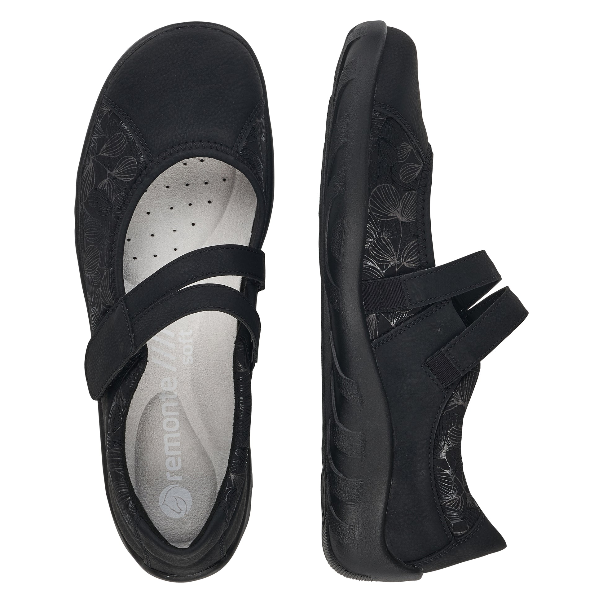 Black Hook & Loop Shoes for Women | Remonte R3510-03