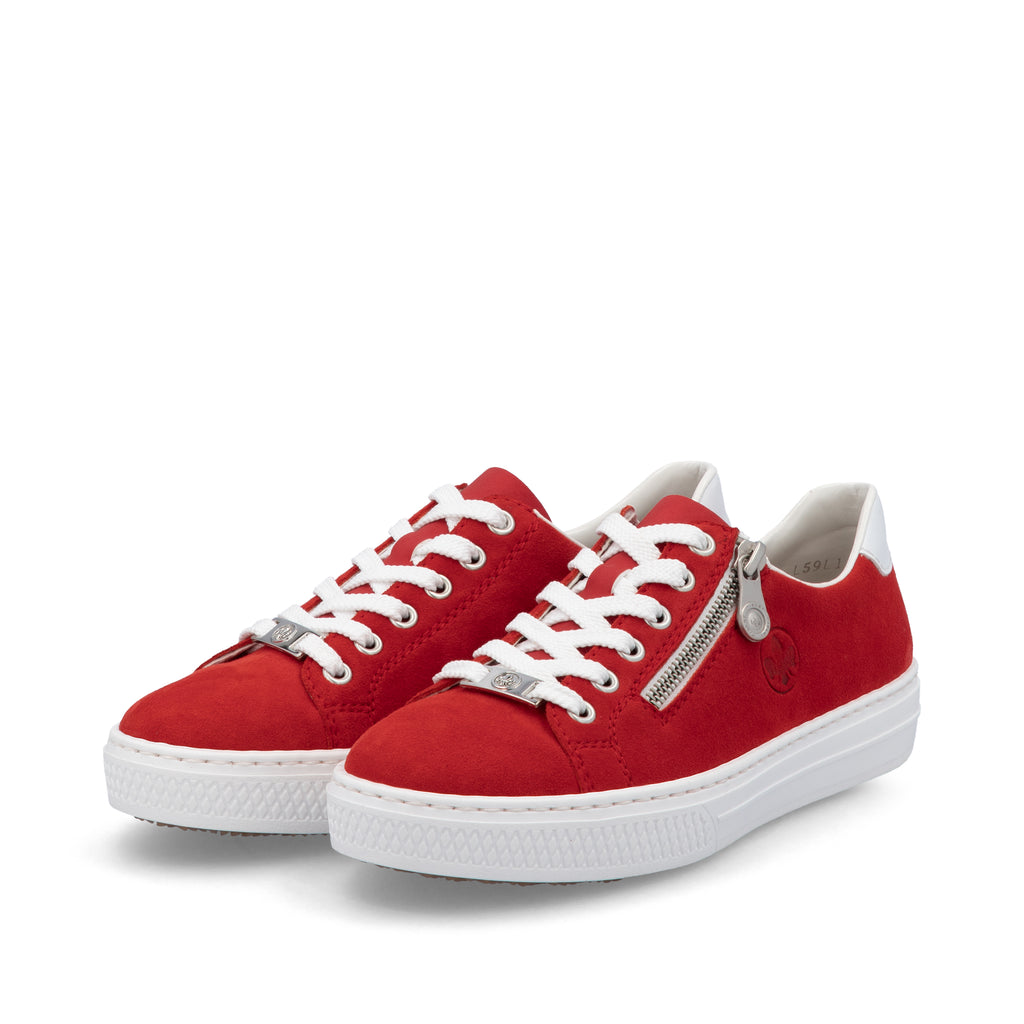 Red Zip Shoes for Women | Rieker L59L1-33