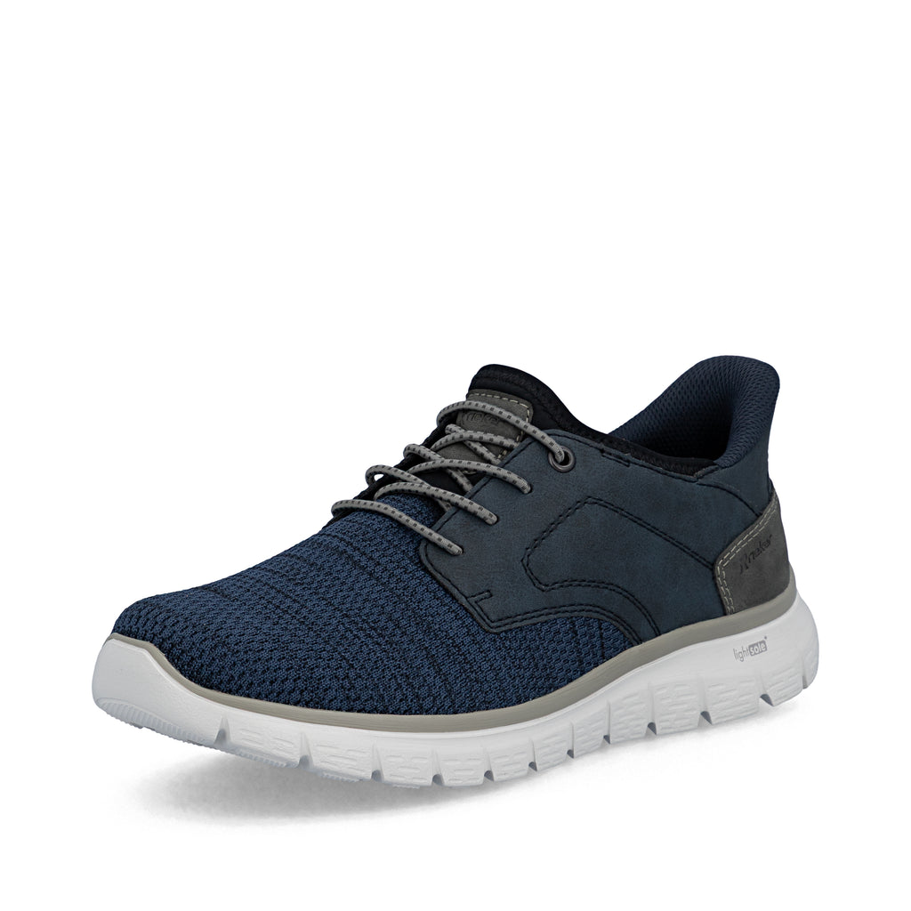 Blue Elasticated Shoes for Men | Rieker B6658-14