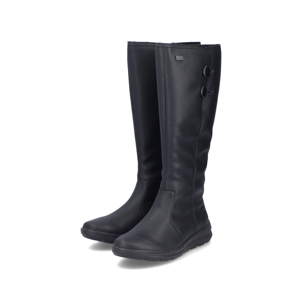 Black Zip Boots for Women | Rieker Z0090-00
