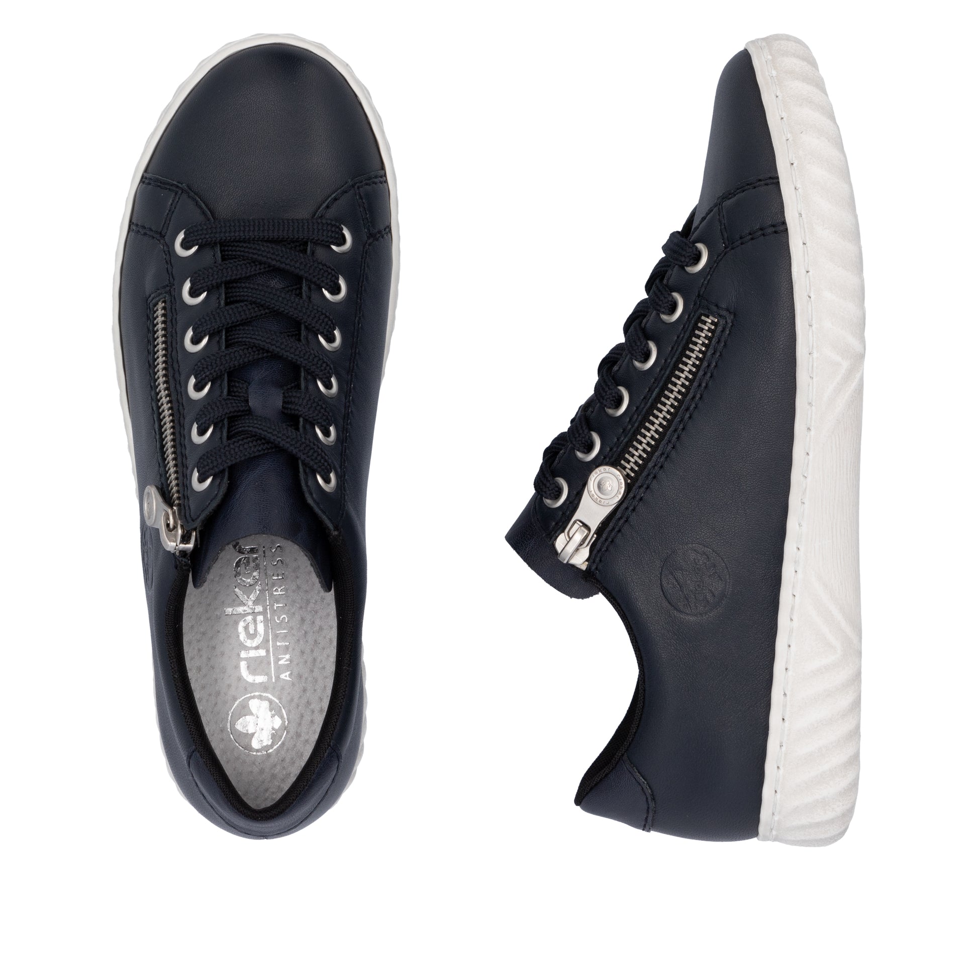 Blue Zip Shoes for Women | Rieker N0900-14