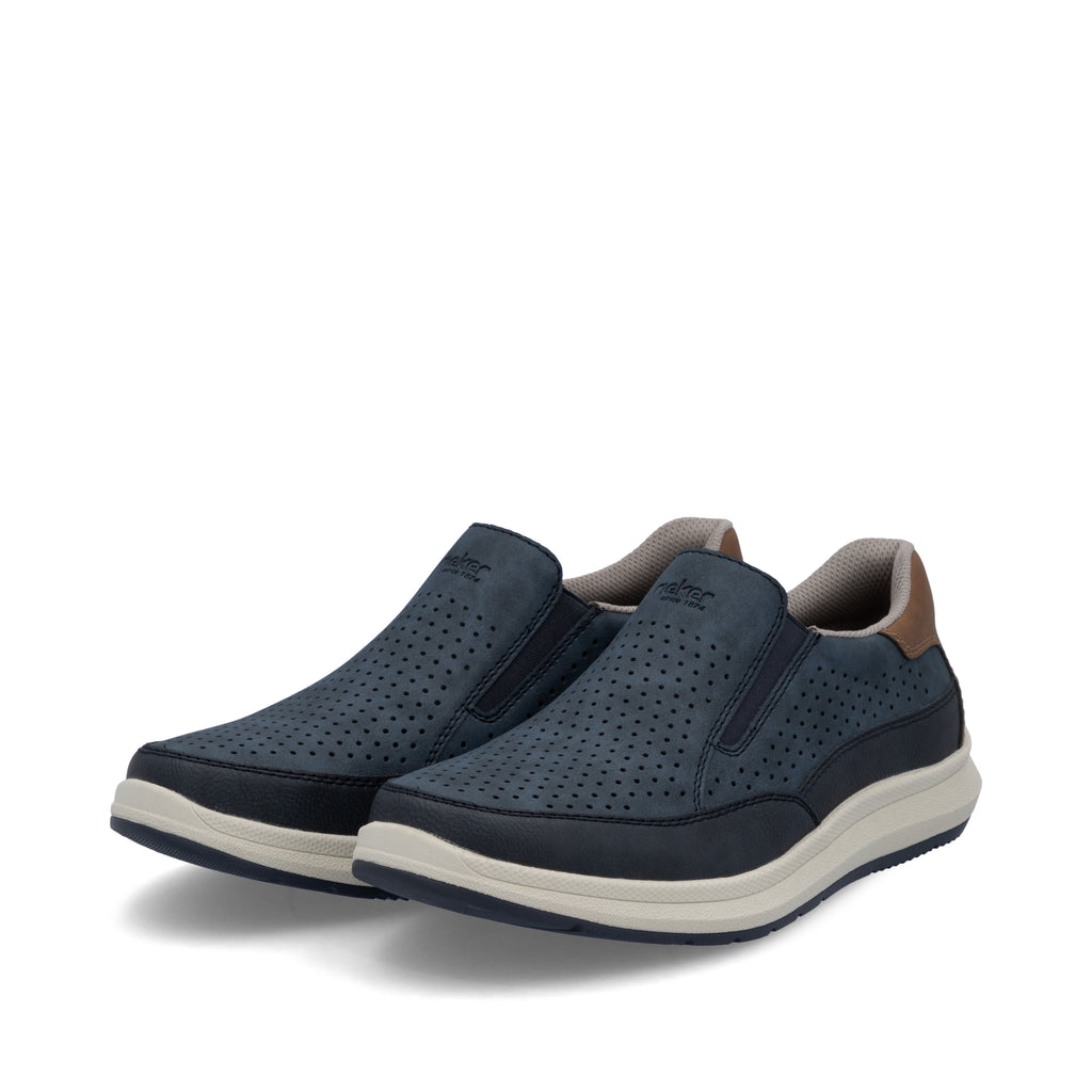 Blue Elasticated Shoes for Men | Rieker 16952-14