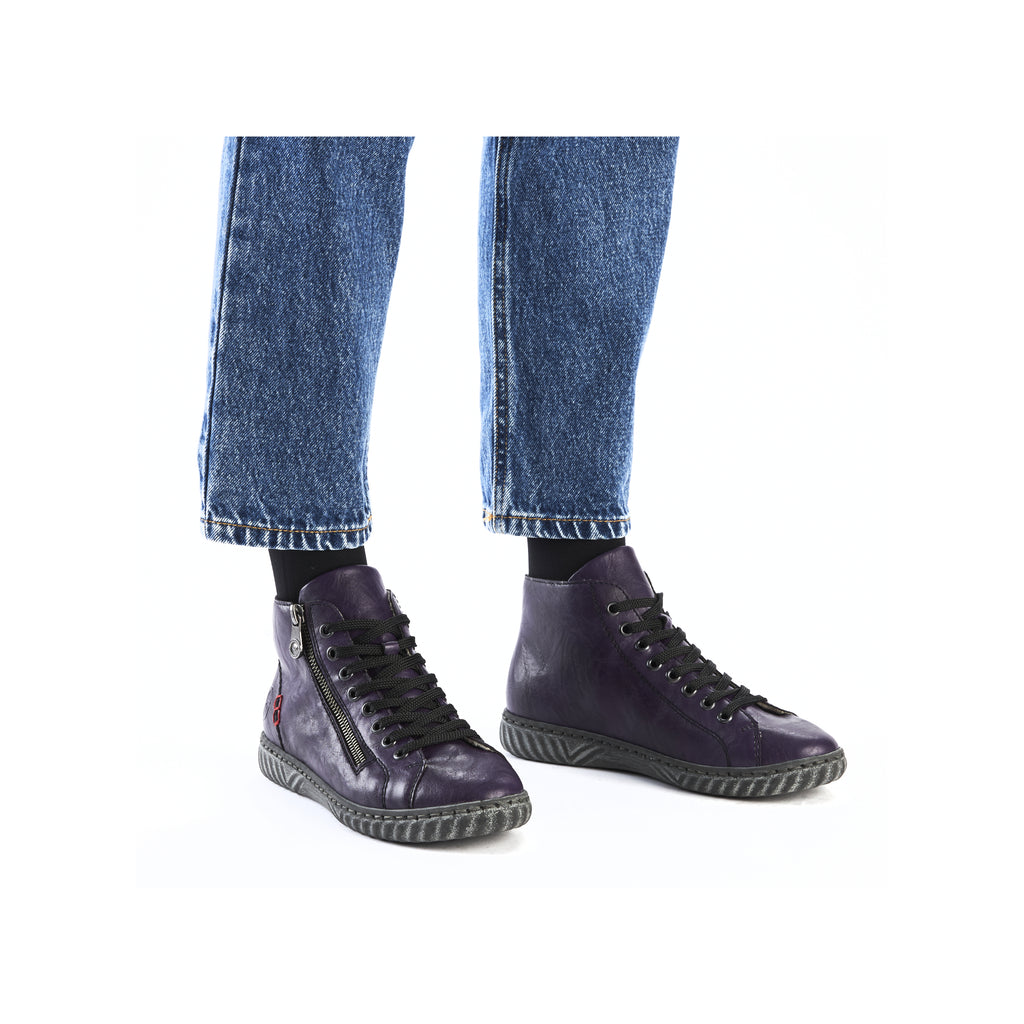 Pink Zip Boots for Women | Rieker N0921-31