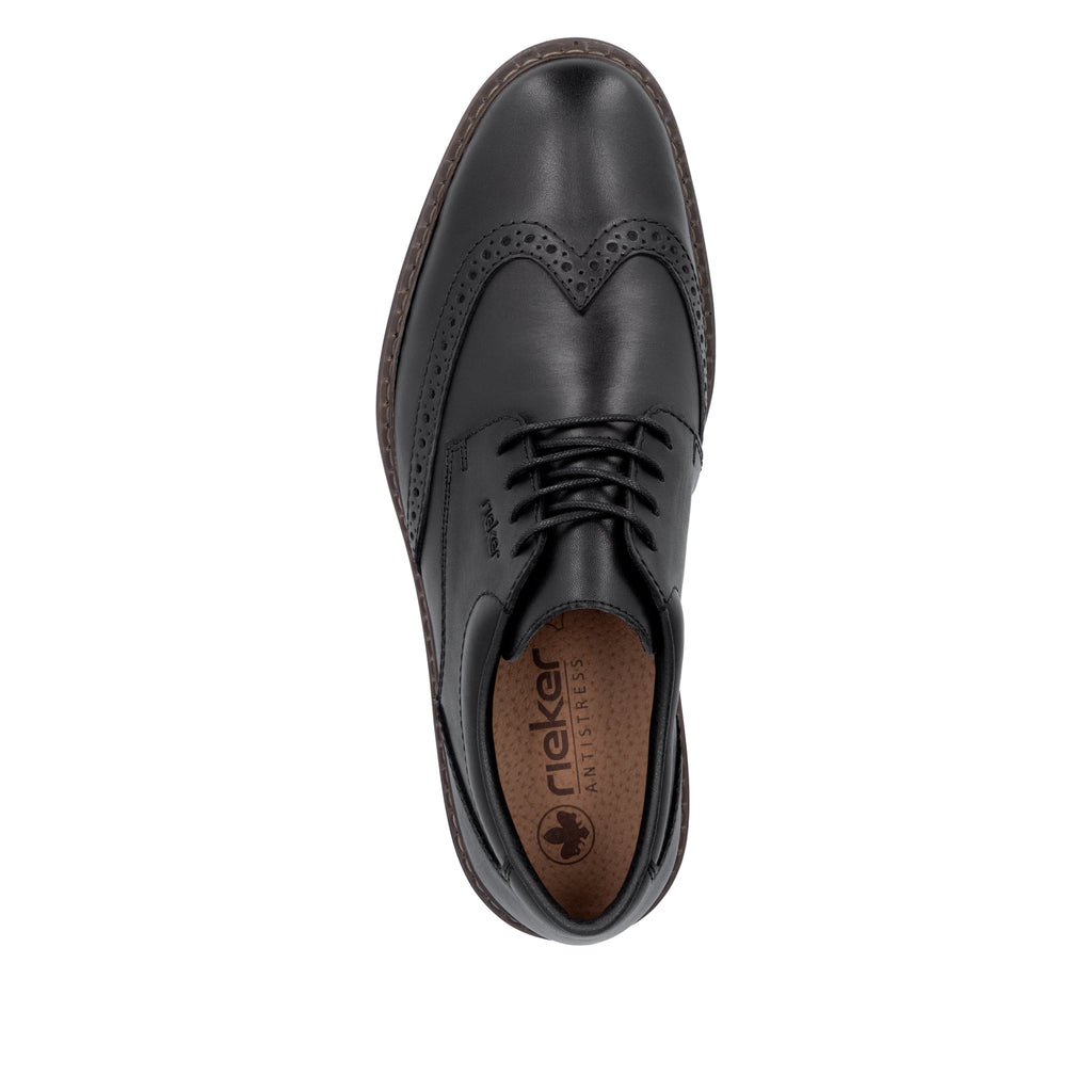 Black Elasticated Shoes for Men | Rieker 17620-00