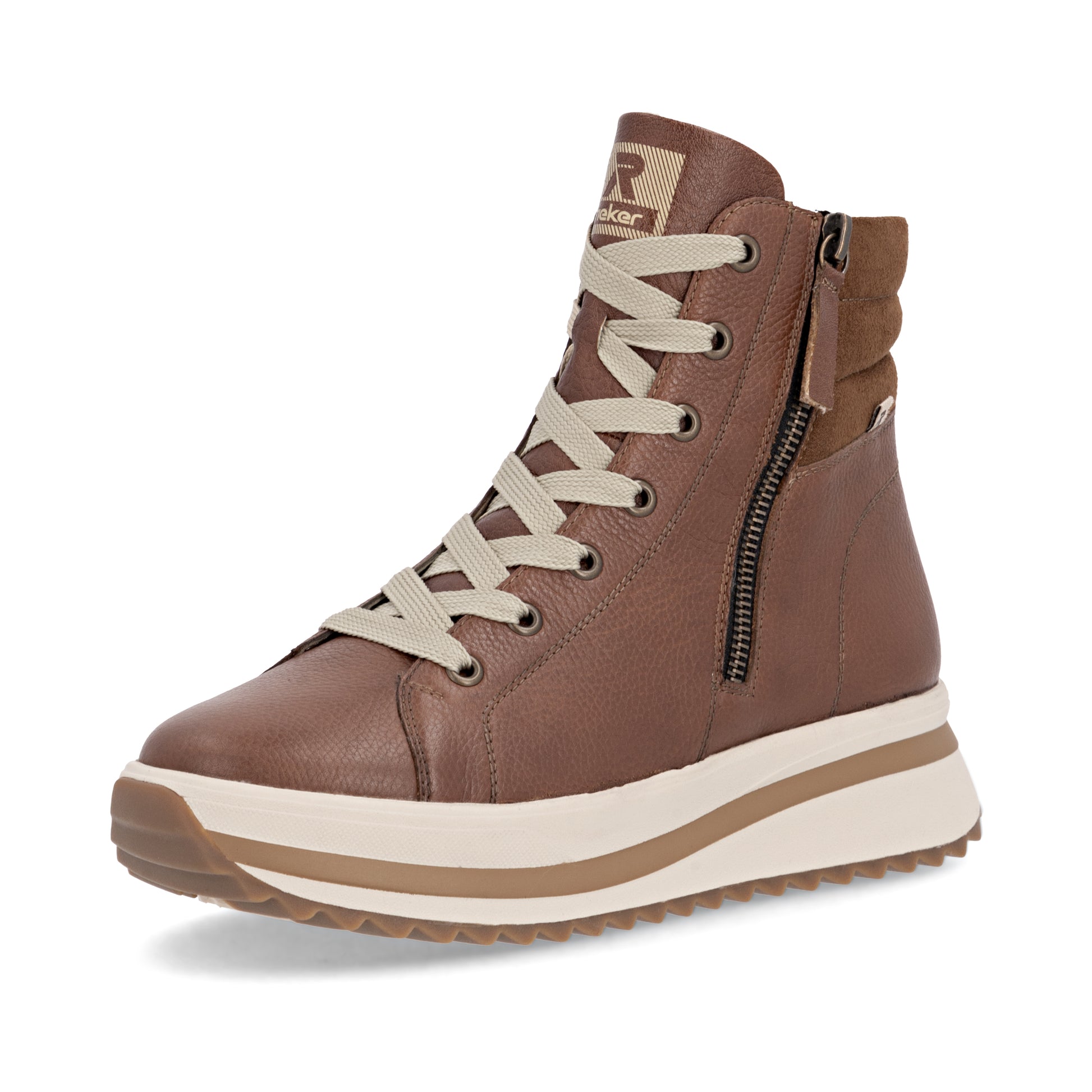Brown Zip Boots for Women | Rieker W3870-24