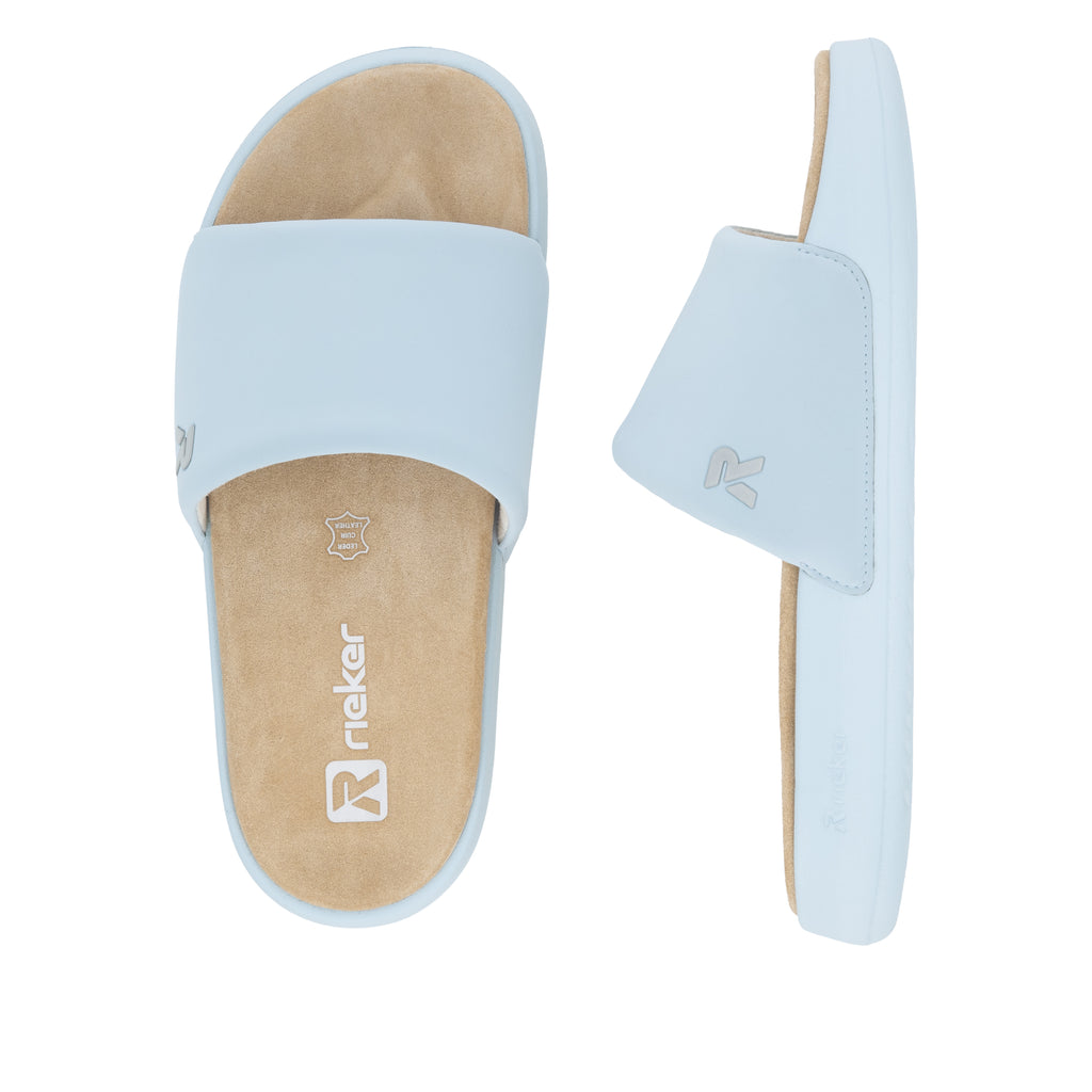 Blue Slip-On Sandals for Women | Rieker W3250-12