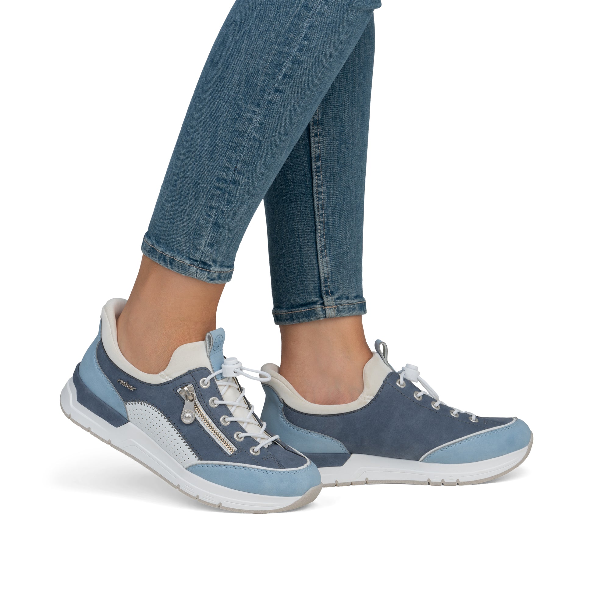 Blue Elasticated Shoes for Women | Rieker 58962-10