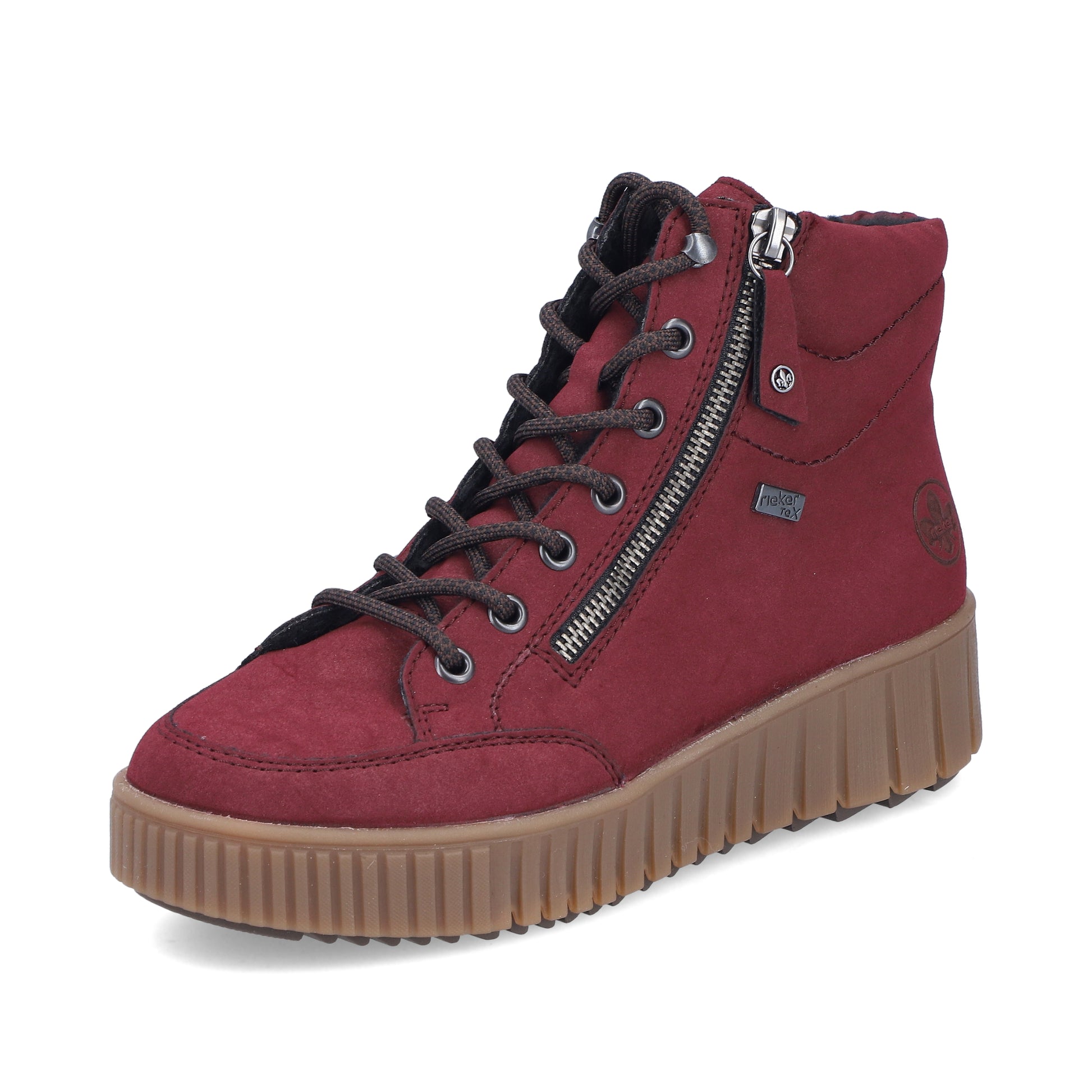 Red Zip Boots for Women | Rieker Y6104-35