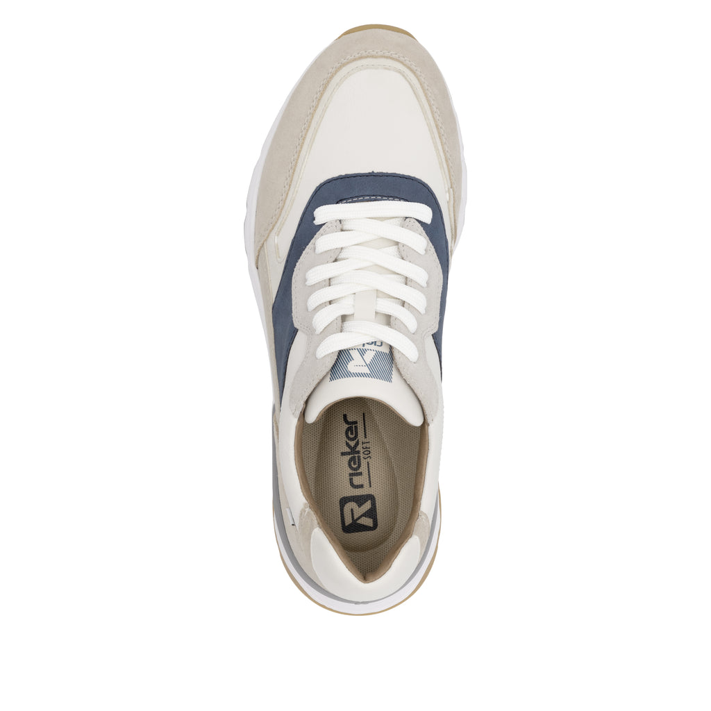 Beige Elasticated Shoes for Men | Rieker U0906-81