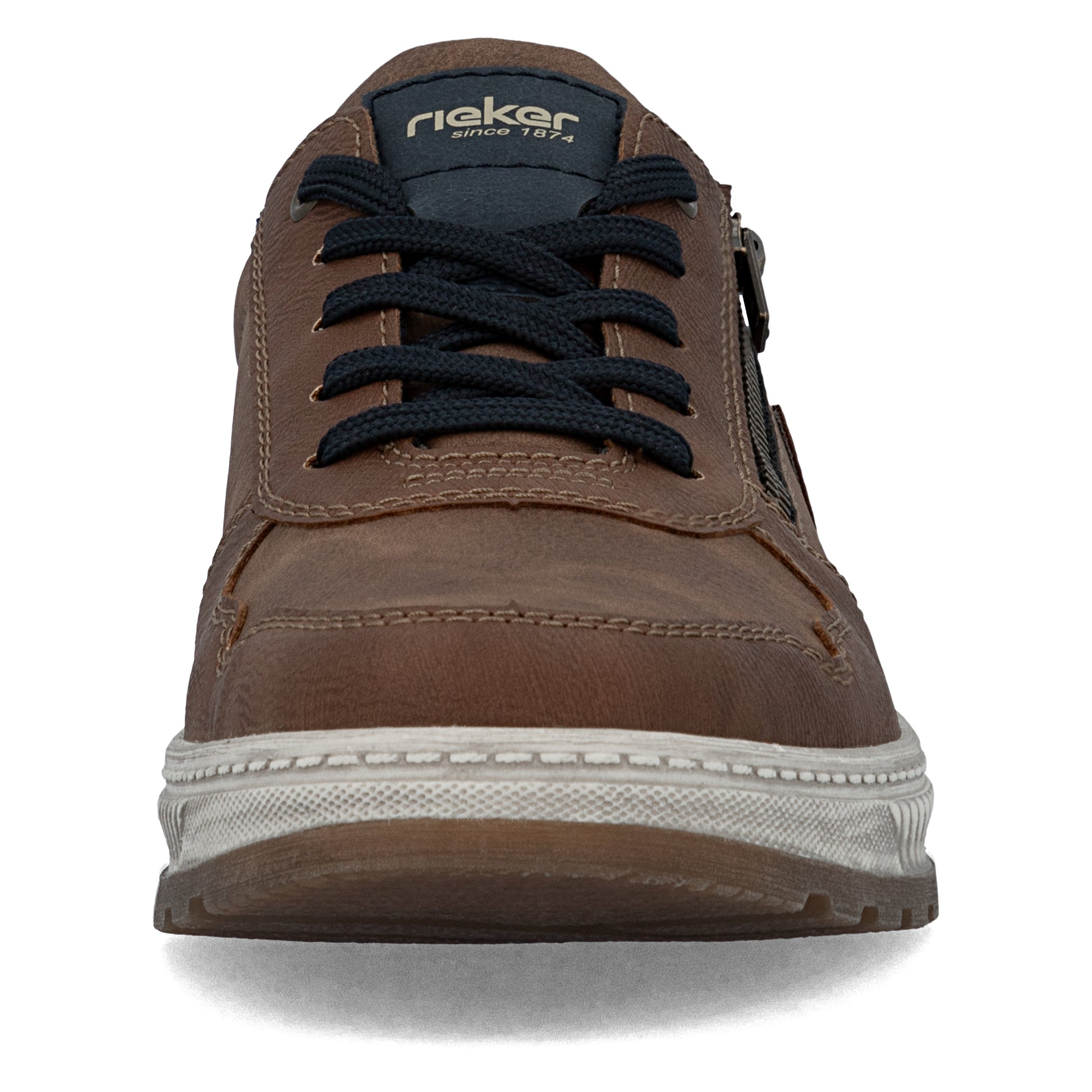 Brown Zip Shoes for Men | Rieker 37029-24
