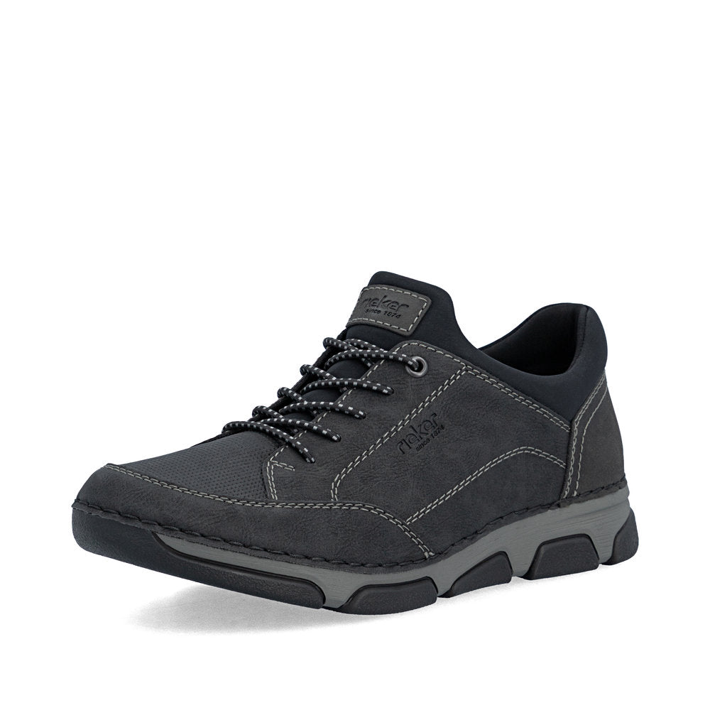 Rieker Men's Black Slip-On Shoe | 15950-00