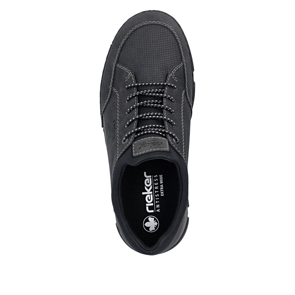 Rieker Men's Black Slip-On Shoe | 15950-00