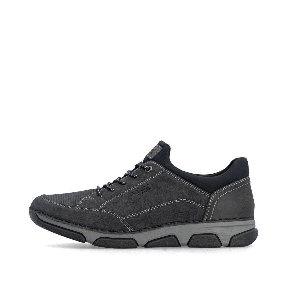 Rieker Men's Black Slip-On Shoe | 15950-00