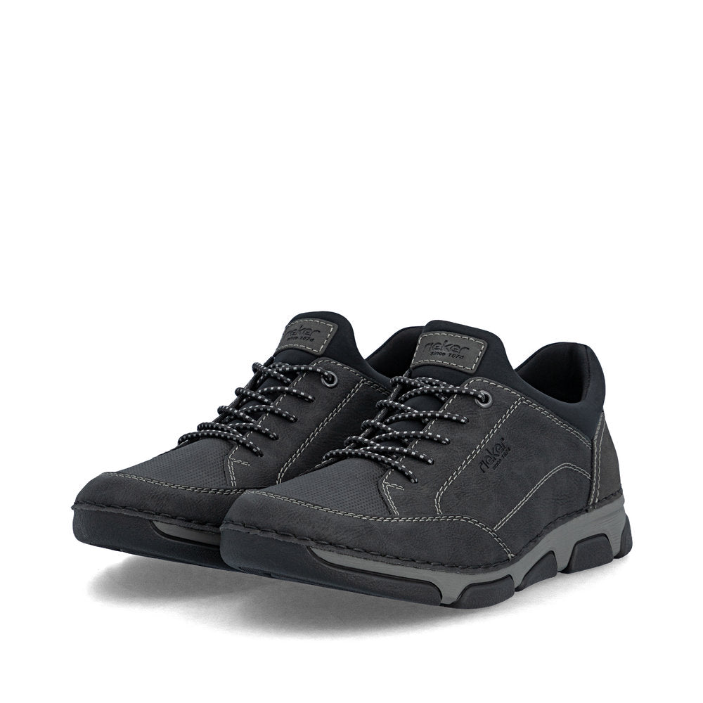 Rieker Men's Black Slip-On Shoe | 15950-00