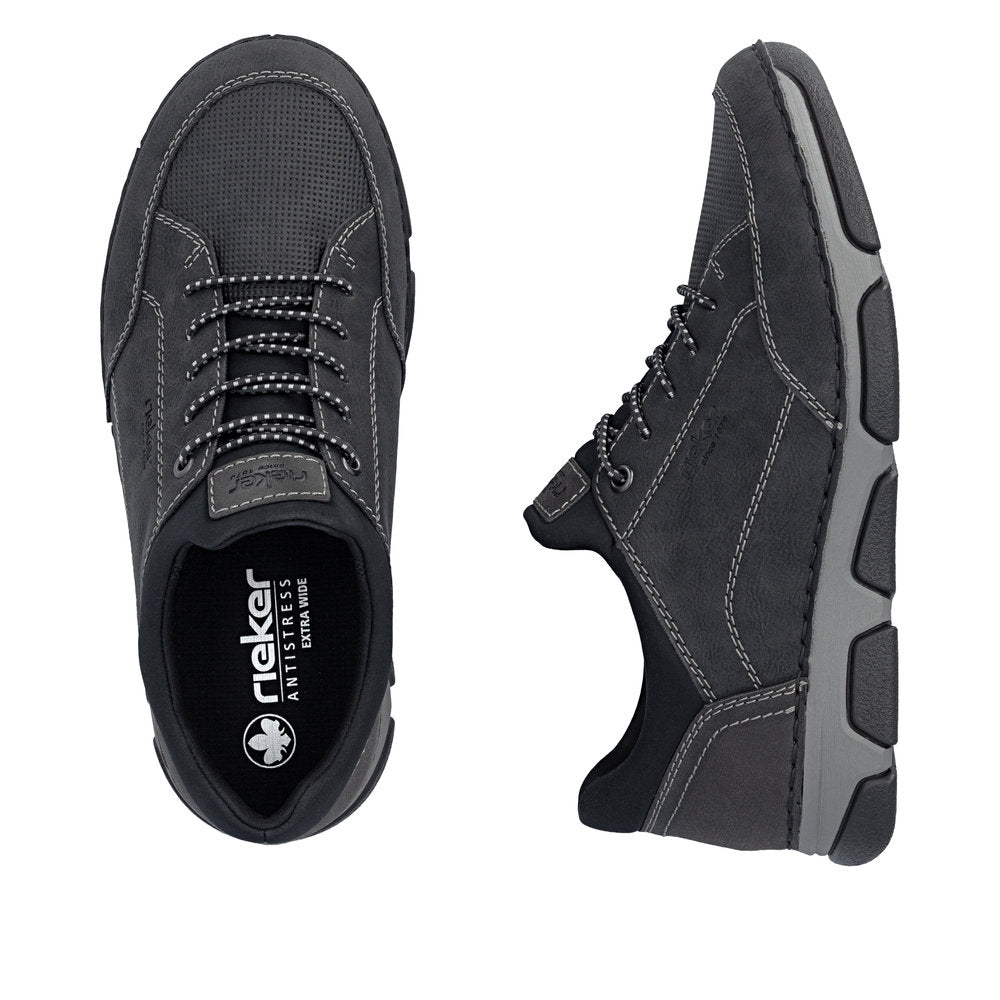 Rieker Men's Black Slip-On Shoe | 15950-00