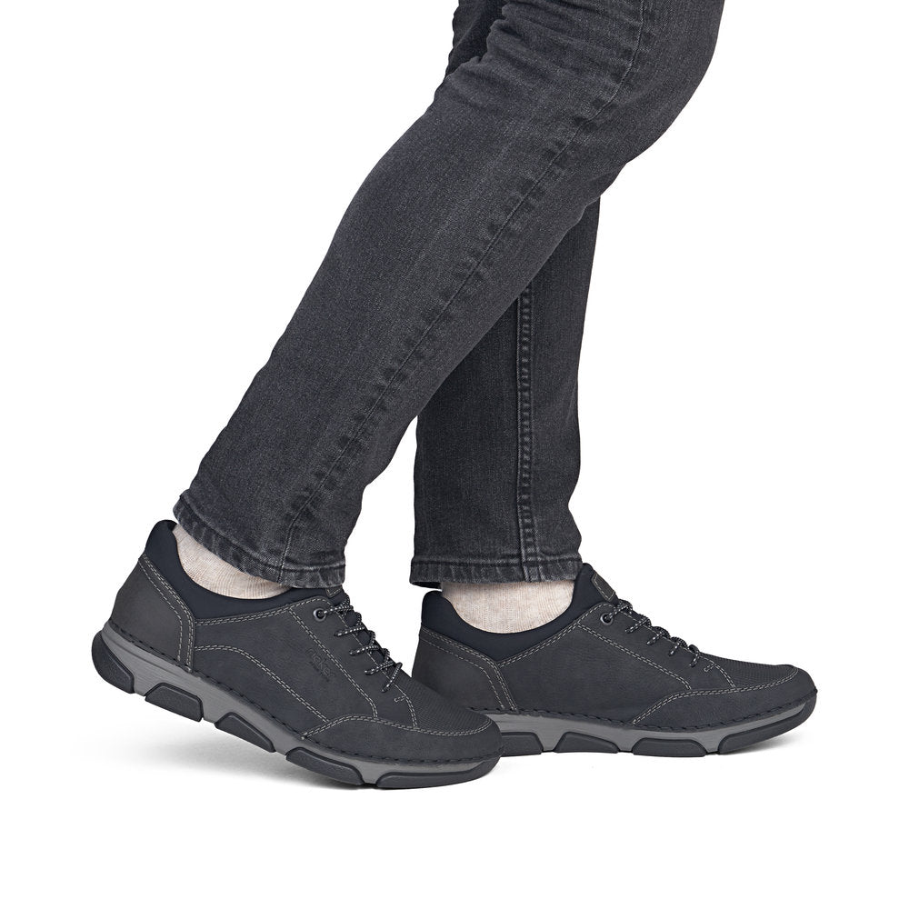 Rieker Men's Black Slip-On Shoe | 15950-00