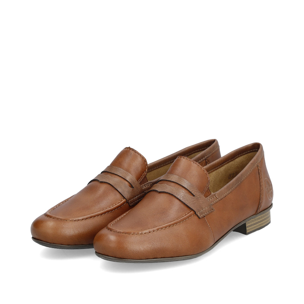 Brown Elasticated Shoes for Women | Rieker 51954-25