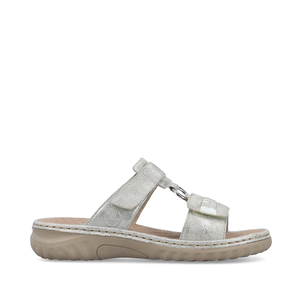 Grey Hook & Loop Sandals for Women | Rieker 60481-40