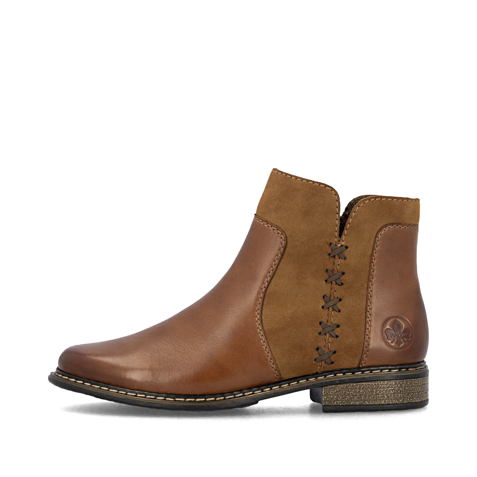 Brown Zip Boots for Women | Rieker Z4951-24