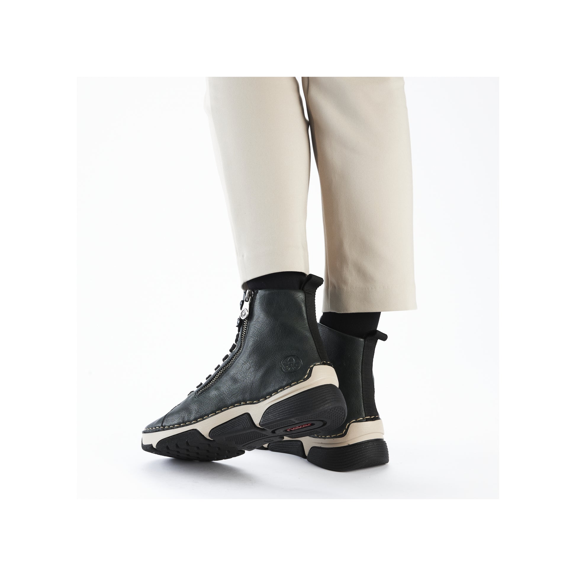 Green Zip Boots for Women | Rieker 45920-54