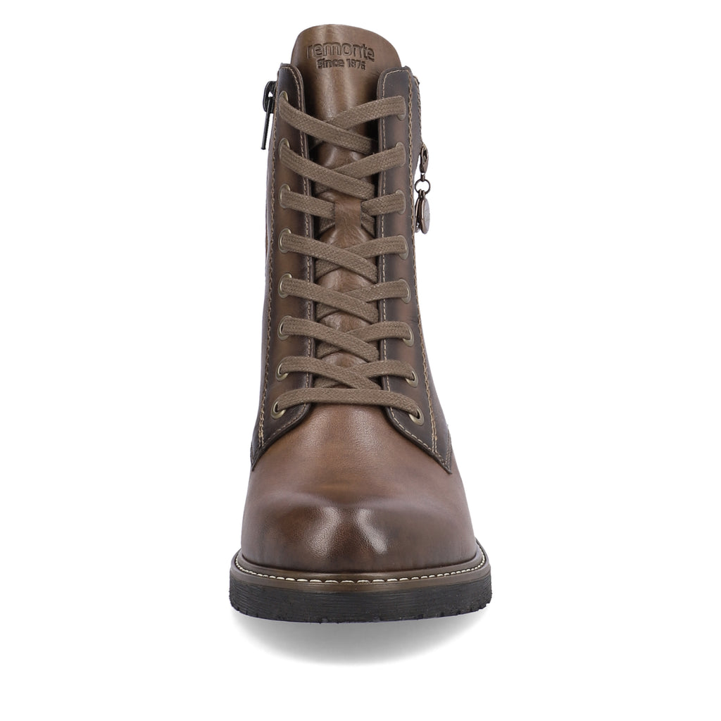 Brown Zip Boots for Women | Remonte D1A70-22