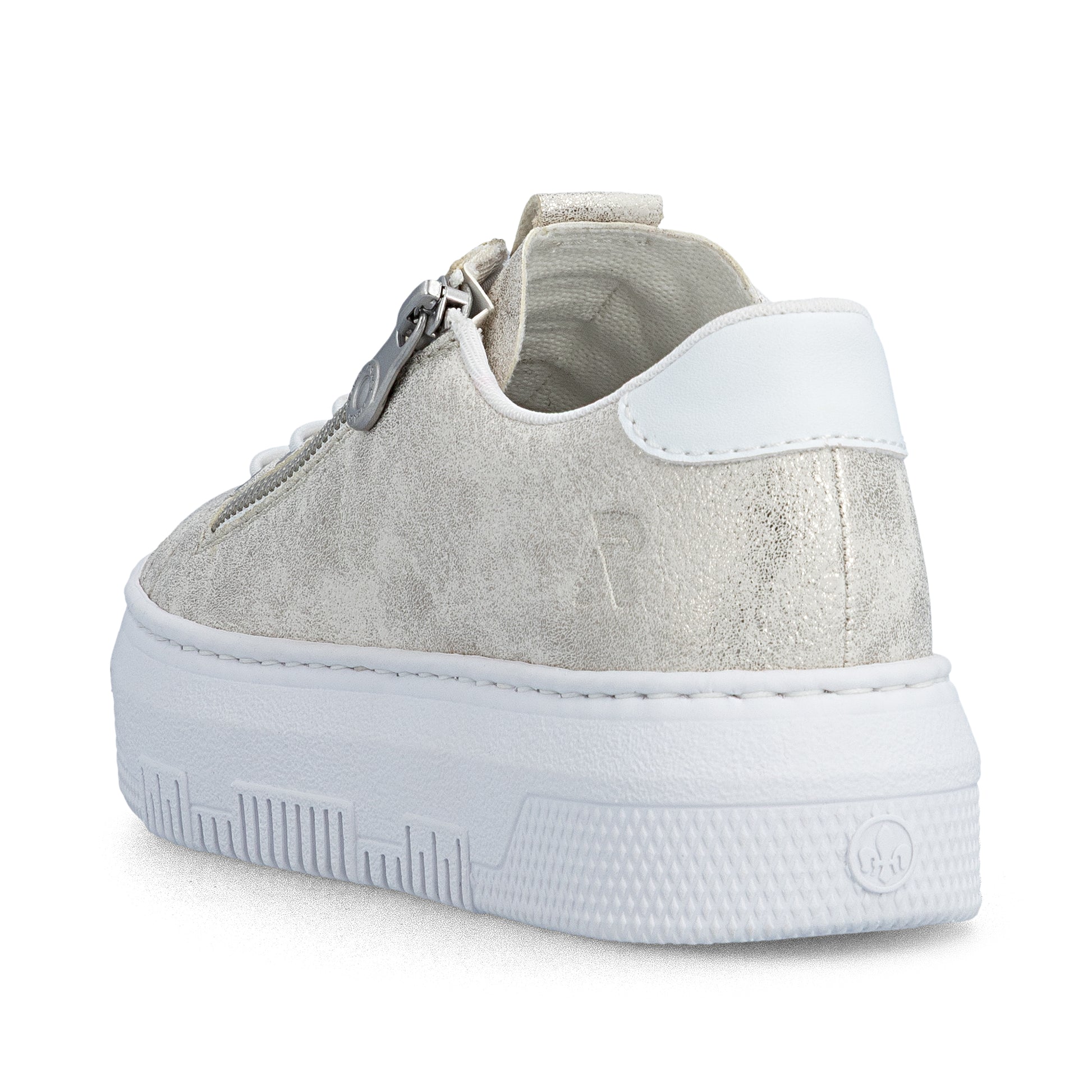 Beige Zip Shoes for Women | Rieker M1953-60