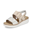 Rieker Women's Wedge Sandal - Beige | 69260-60