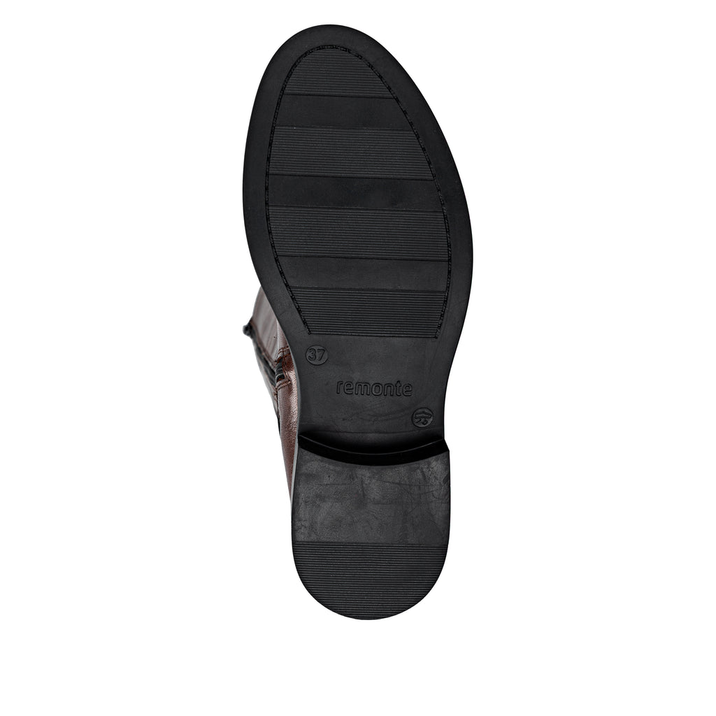 Brown Zip Boots for Women | Remonte D2W77-25