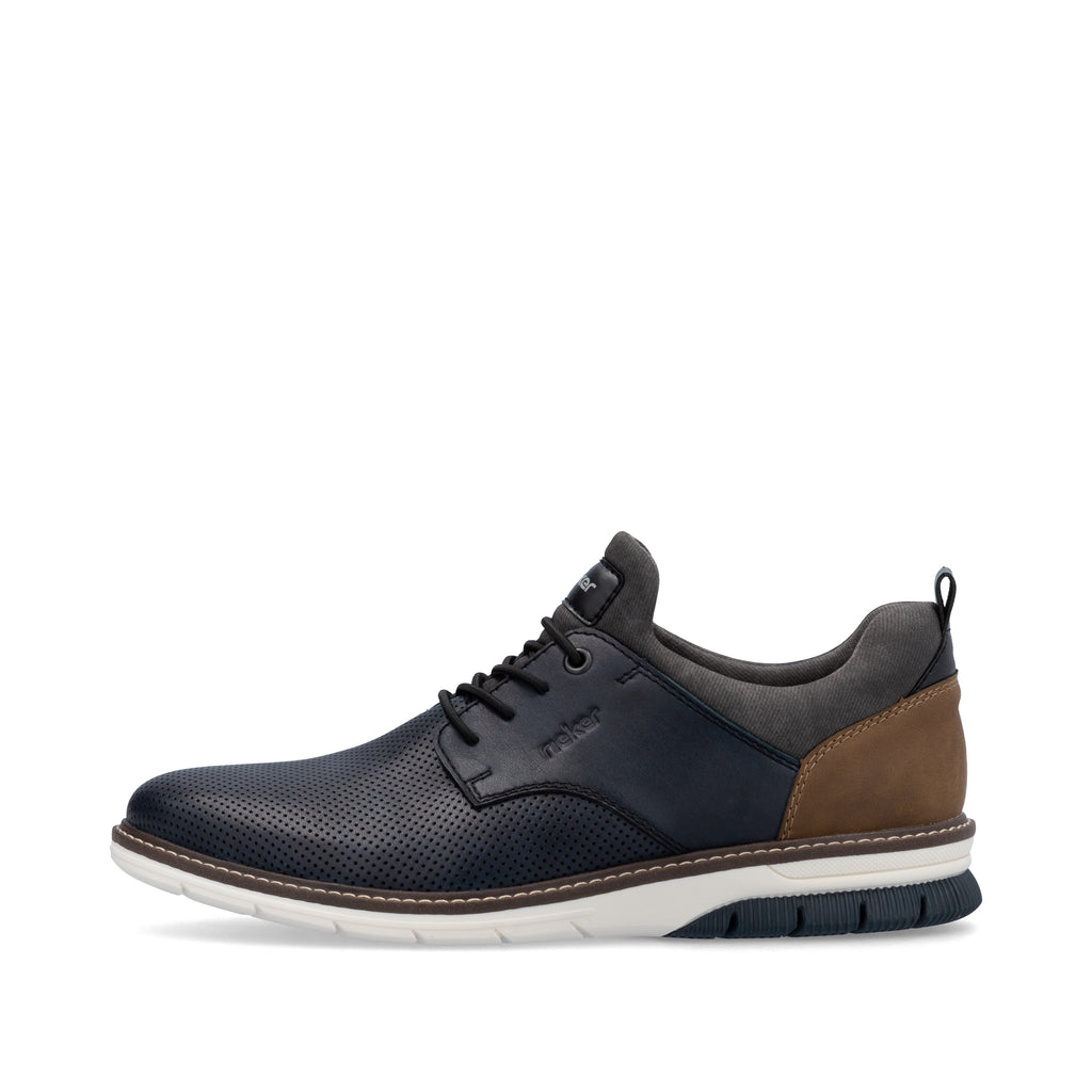 Blue Elasticated Shoes for Men | Rieker 14450-15
