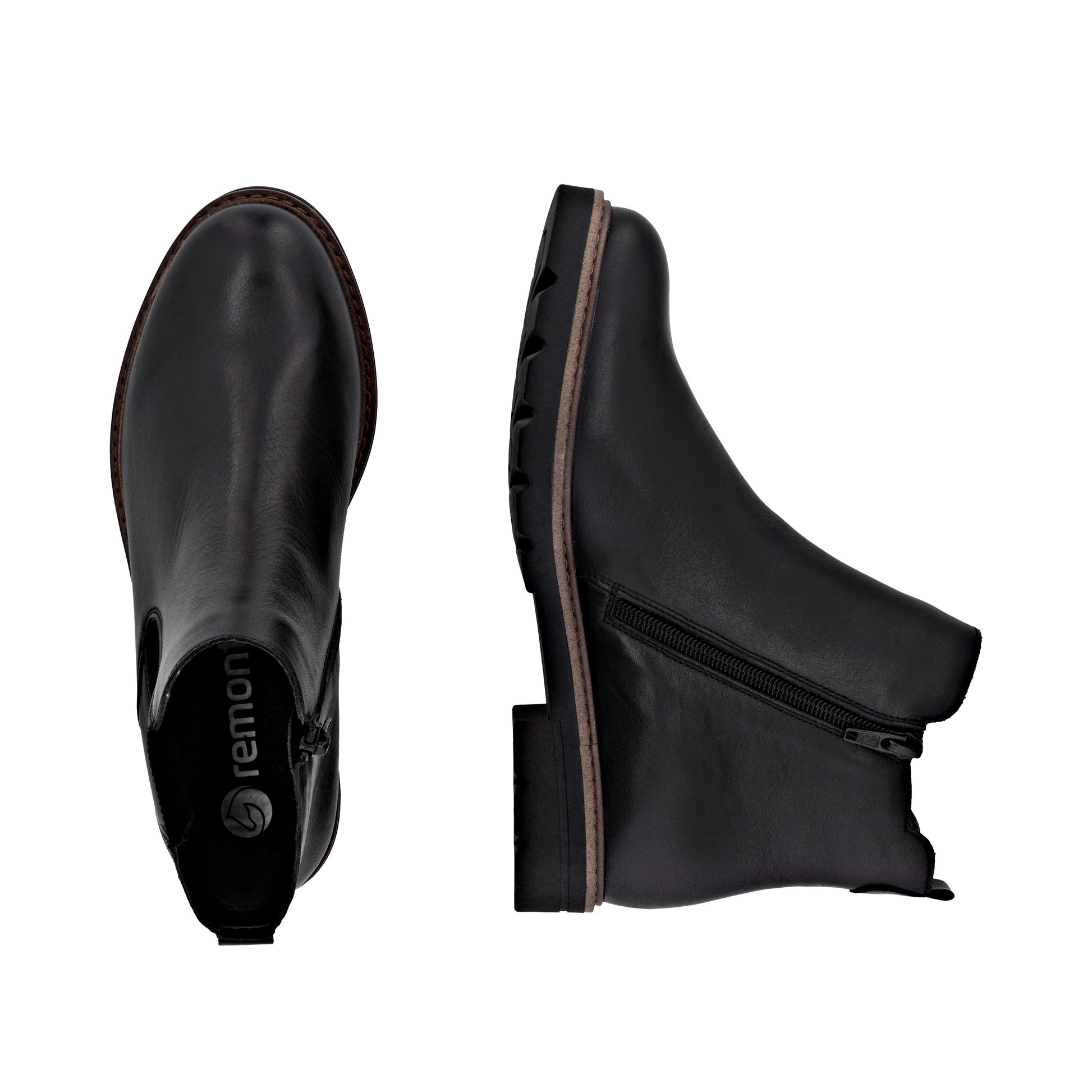 Black Zip Boots for Women | Remonte D2Q70-00