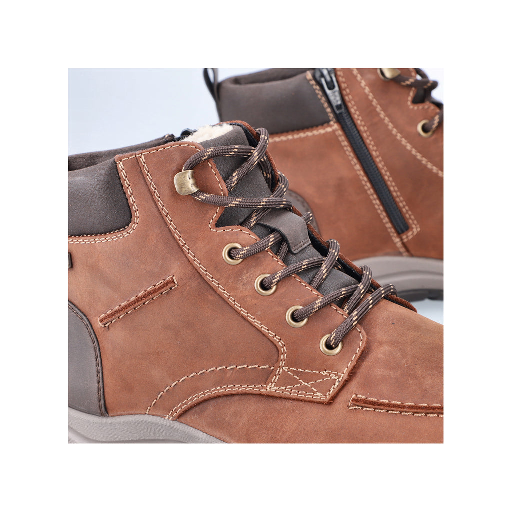 Brown Zip Boots for Men | Rieker 03610-22