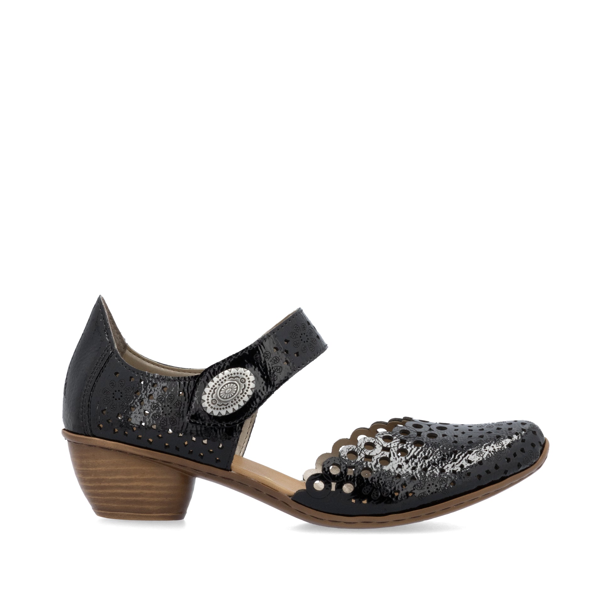 Black Hook & Loop Shoes for Women | Rieker 43753-02