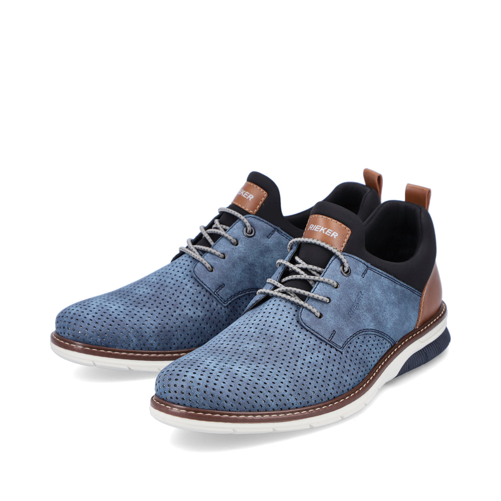 Blue Elasticated Shoes for Men | Rieker 14450-14