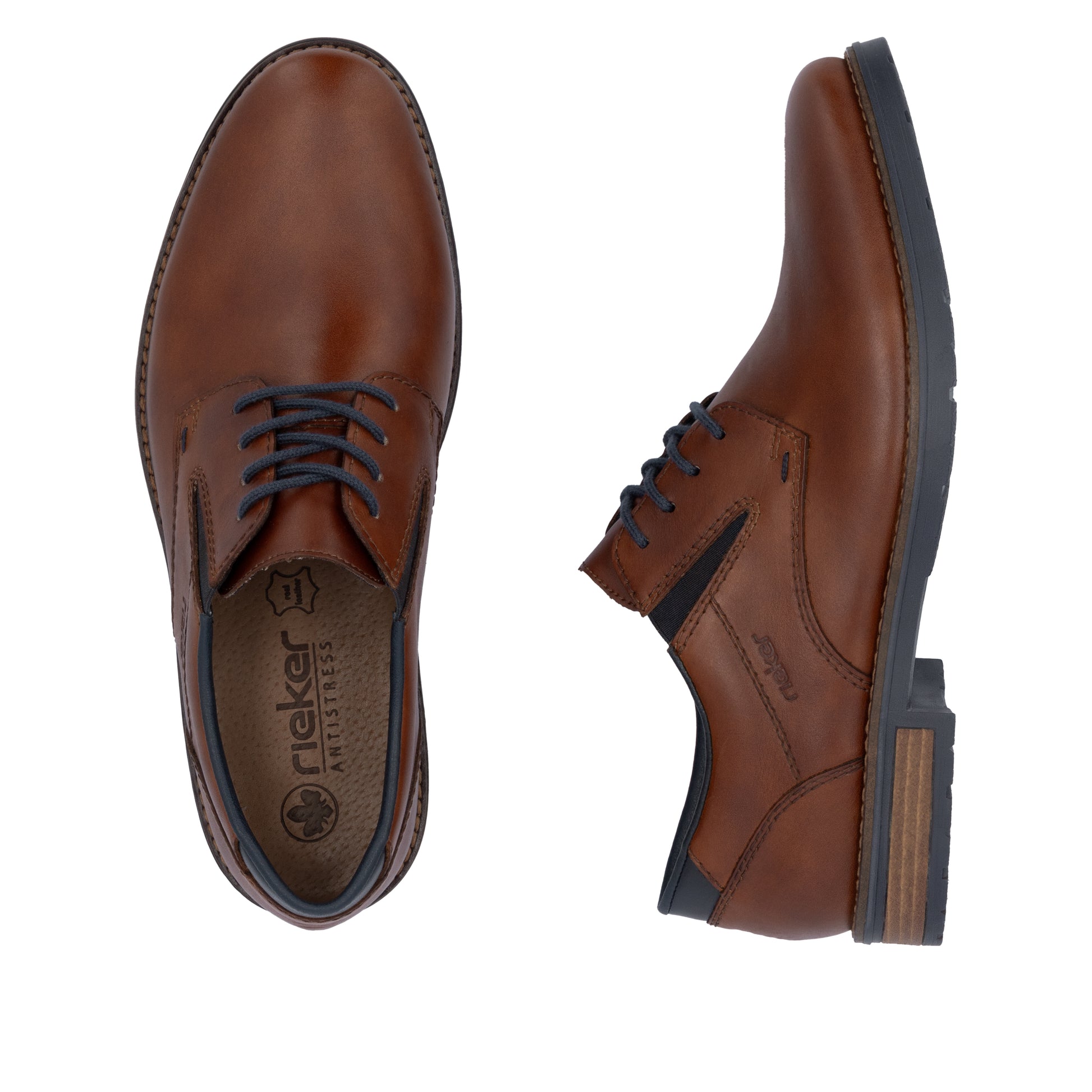 Brown Elasticated Shoes for Men | Rieker 14621-24