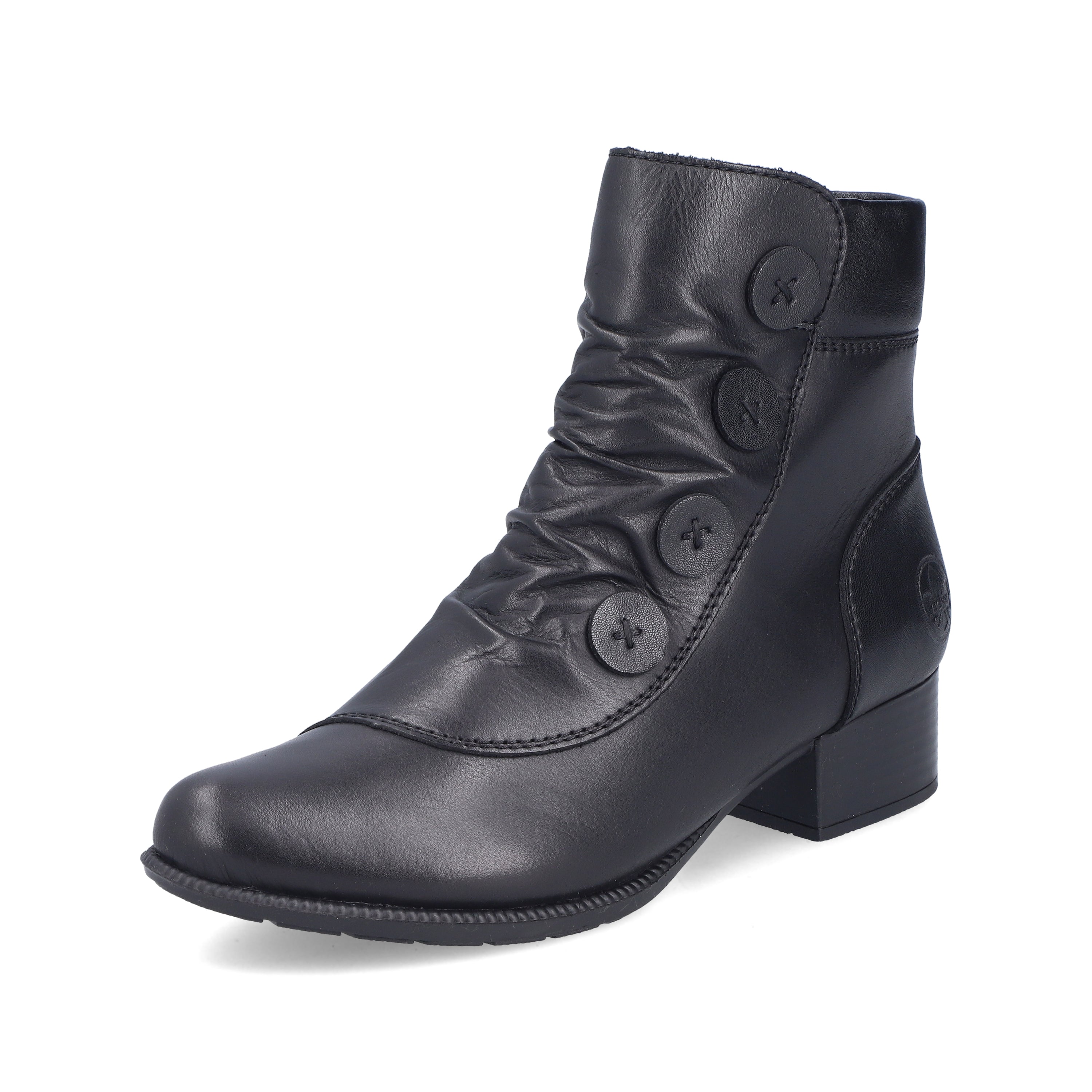 O.ria　レディース　BLK M Rieker Woman's Boots - Black | 78659-00
