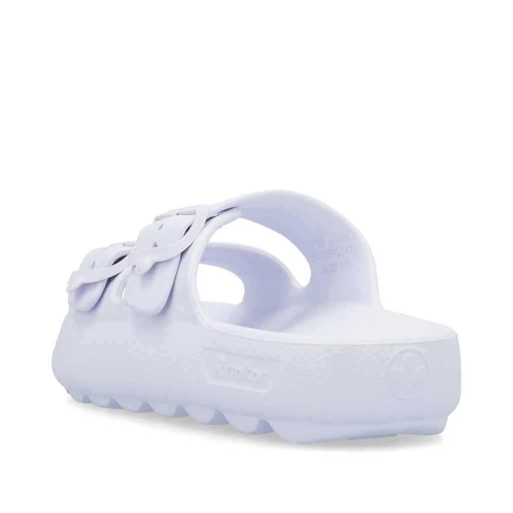 White Buckle Sandals for Women | Rieker P2450-80