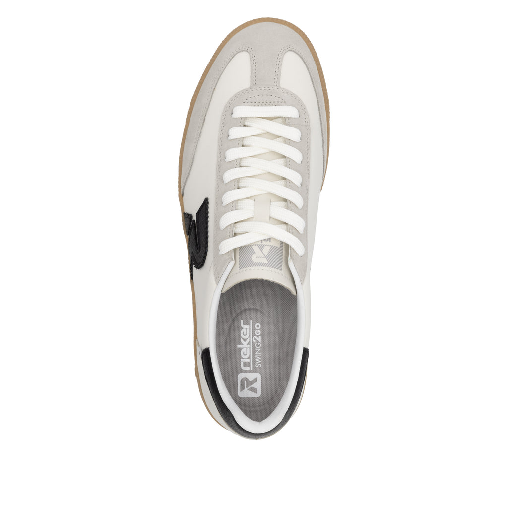 White Elasticated Shoes for Men | Rieker U2200-83